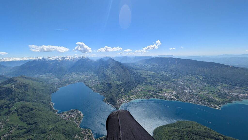 Lac d'Annecy aus der Luft